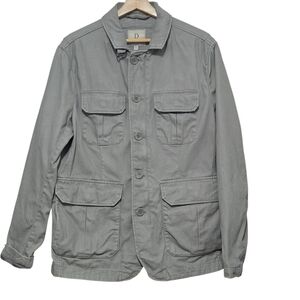 Doppelganger Roma Men's Gray Utility Field Jacket Size US Large